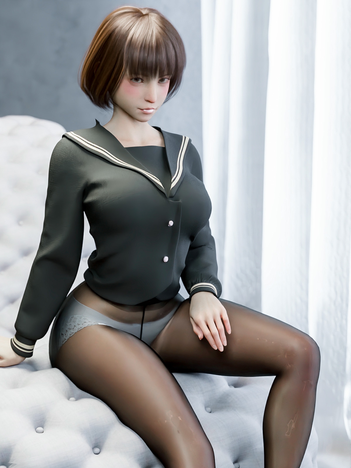 タイツ越しのパンツ16