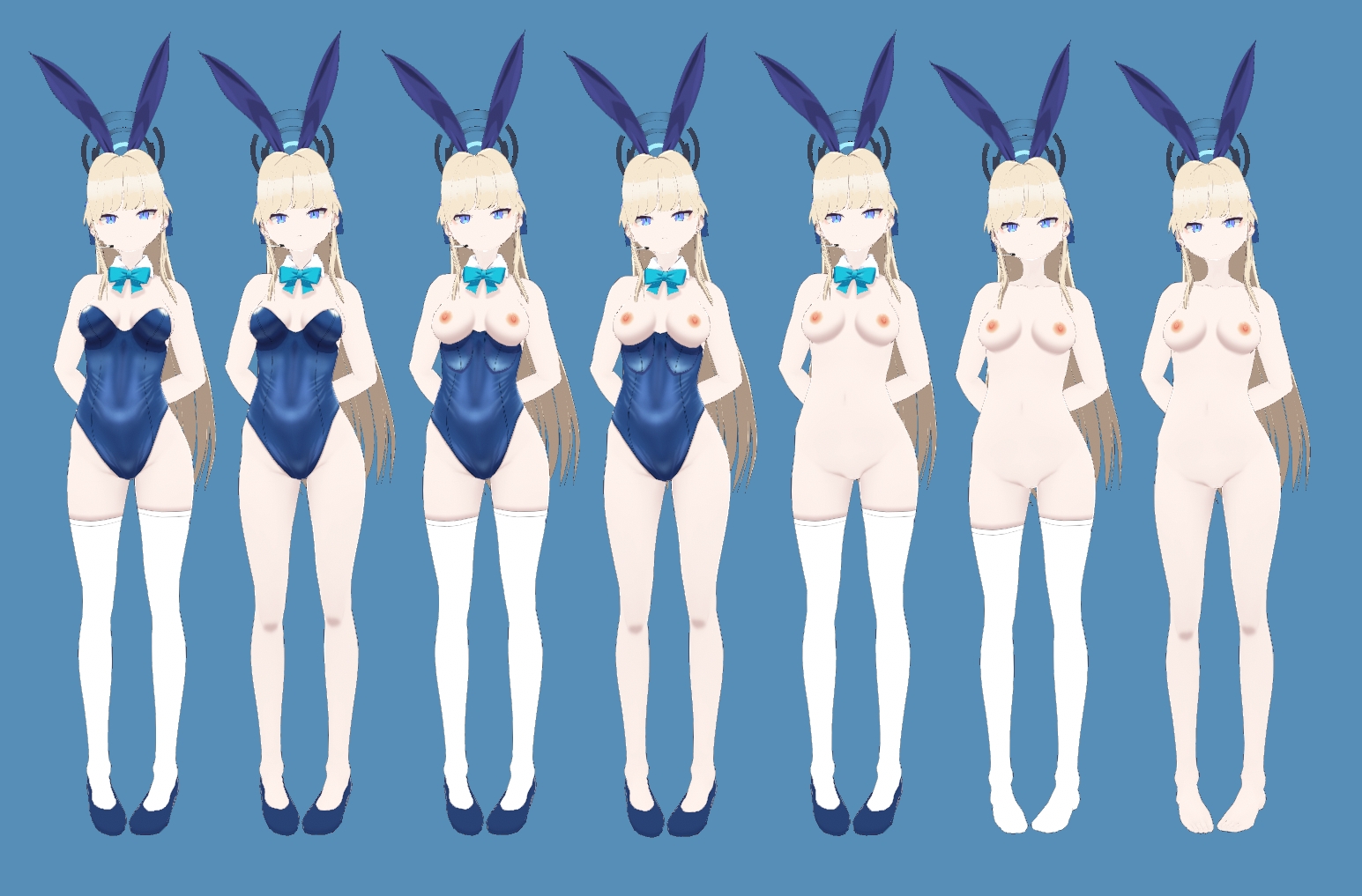 【VRM 同人作品】バニーガール トキ(ブルアカ)