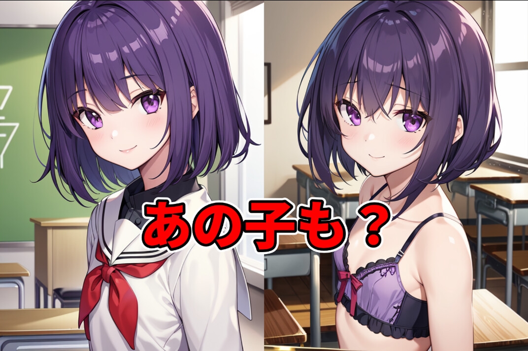 J○達の 教室CG集(AI生成)