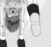 格闘少女失神白目痙攣KO