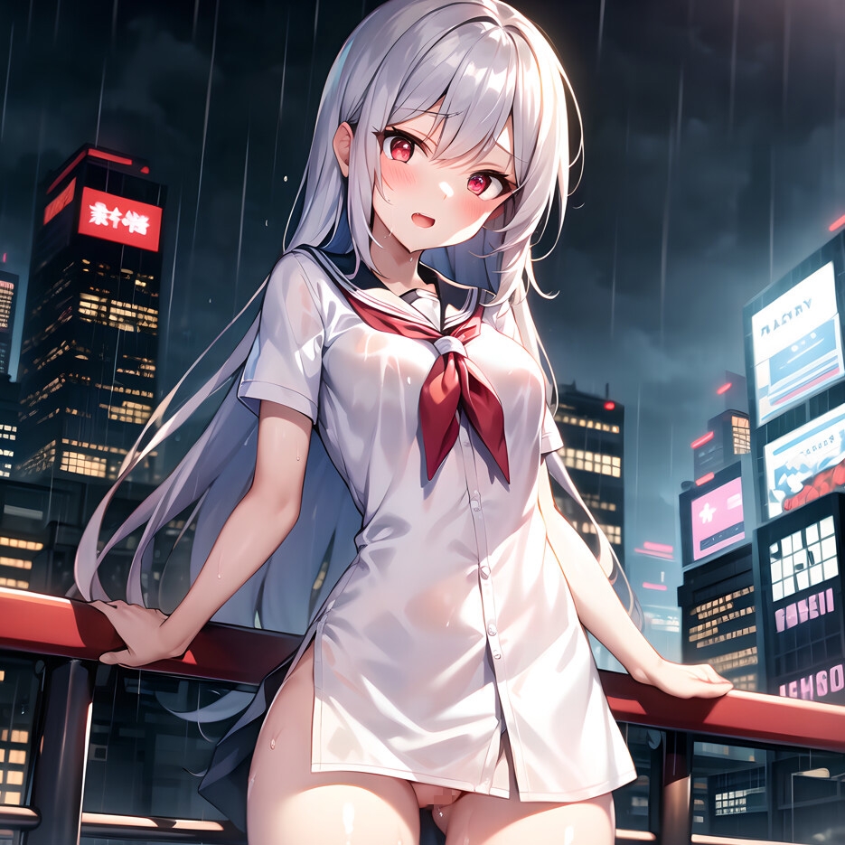 淫乱銀髪JKのひみつ～妹と義妹編