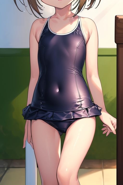 【一部顔流出あり】現役J○スク水盗撮写真集100枚