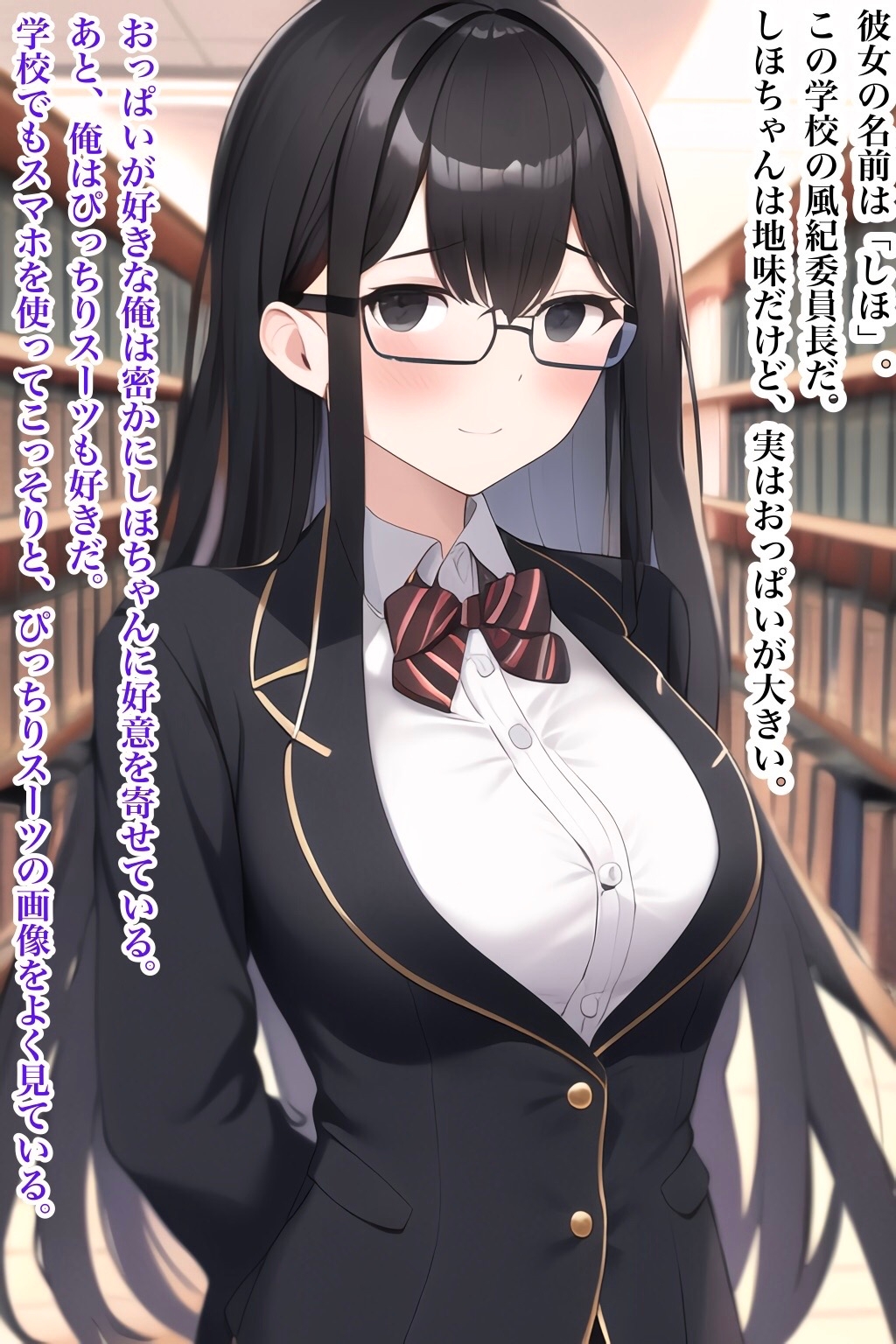 ぴっちりスーツが好きなドМの委員長を調教してあげた