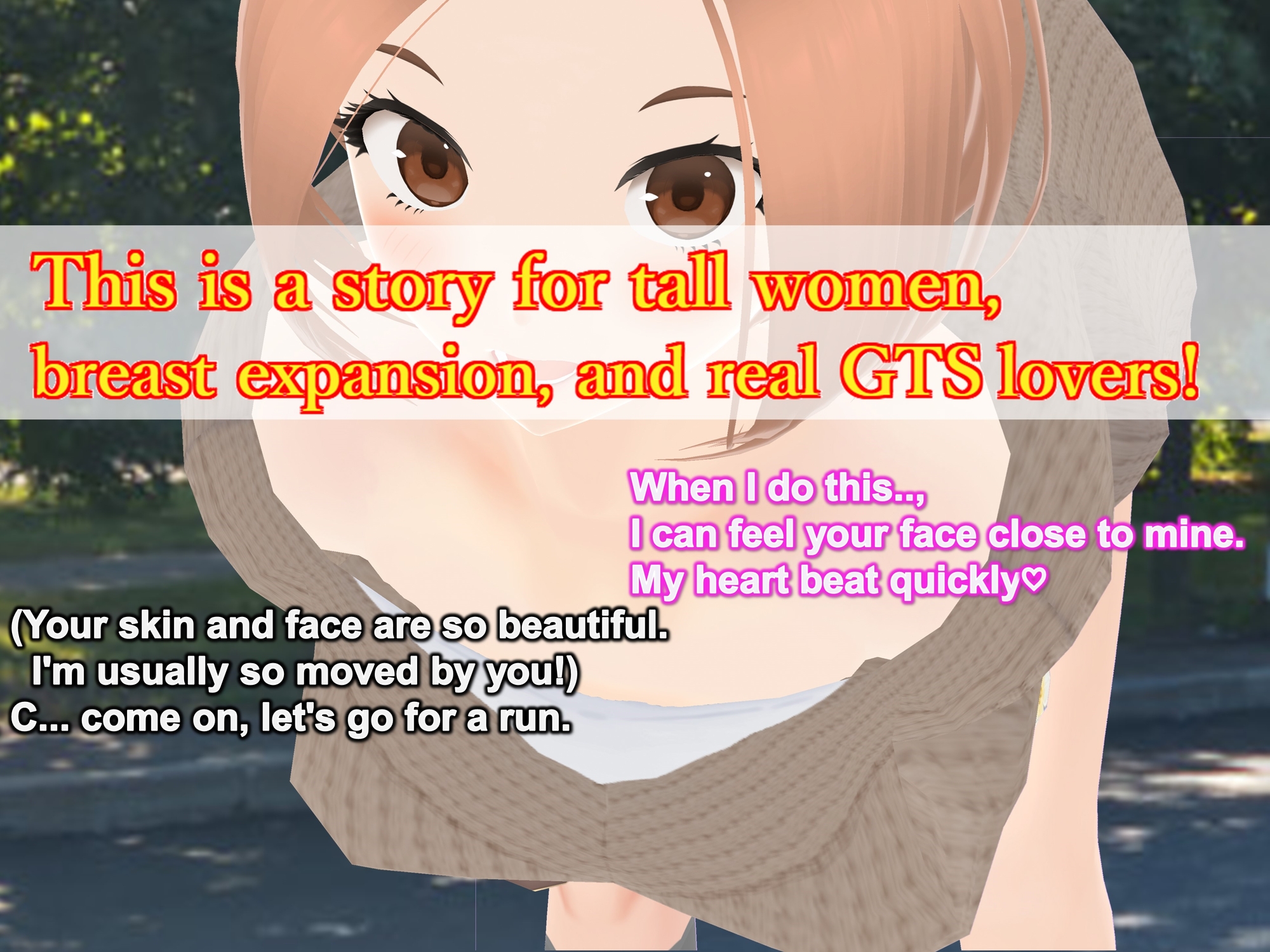 Only girls overgrow boys. Growth sound. Girlfriend overtaking Arc