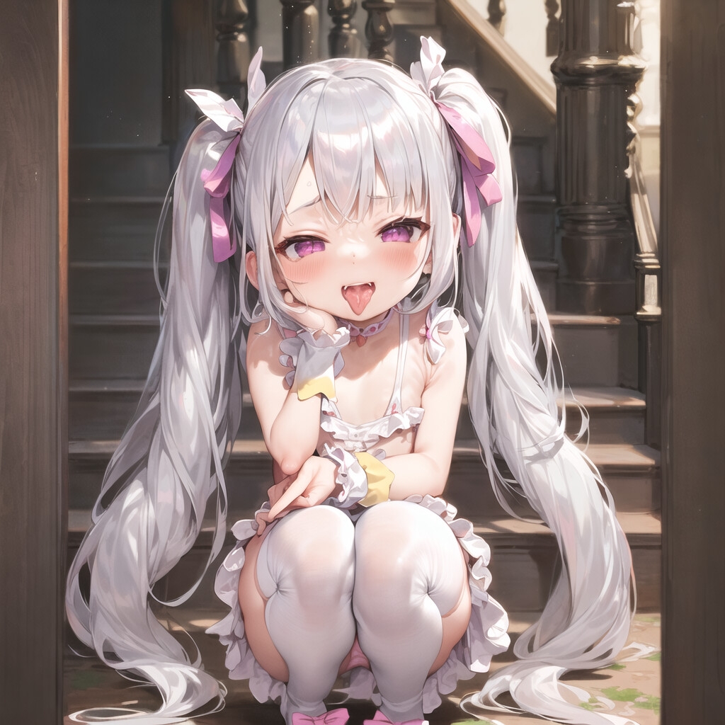 生意気に煽る銀髪ツインテメスガキをわからセッ〇ス 552枚