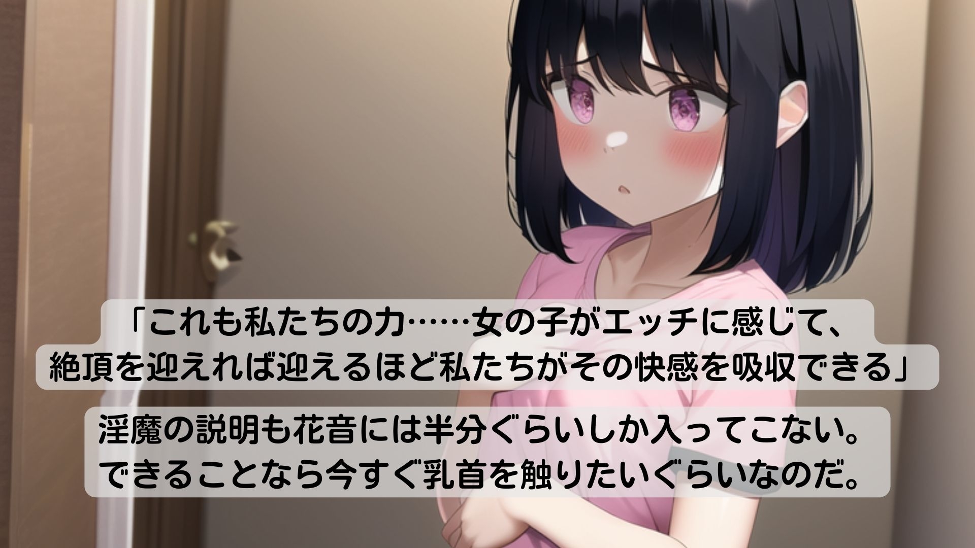 淫魔に囲まれてオナニー狂いになる女の子