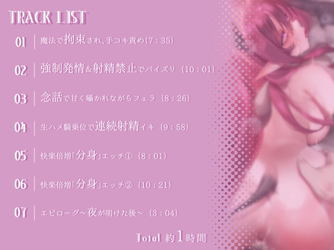 最胸サキュバスに搾り取られる~拘束・発情・射精禁止・念話・連続射精・分身…魔法のテクで骨抜きに~