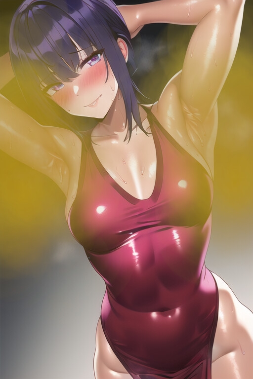 [主観視点] 腋やお尻や胸やおならで女性に臭い責めさせられるAIイラスト