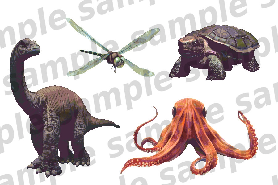 モンスターイラスト素材集「獣・虫・水生 part1」