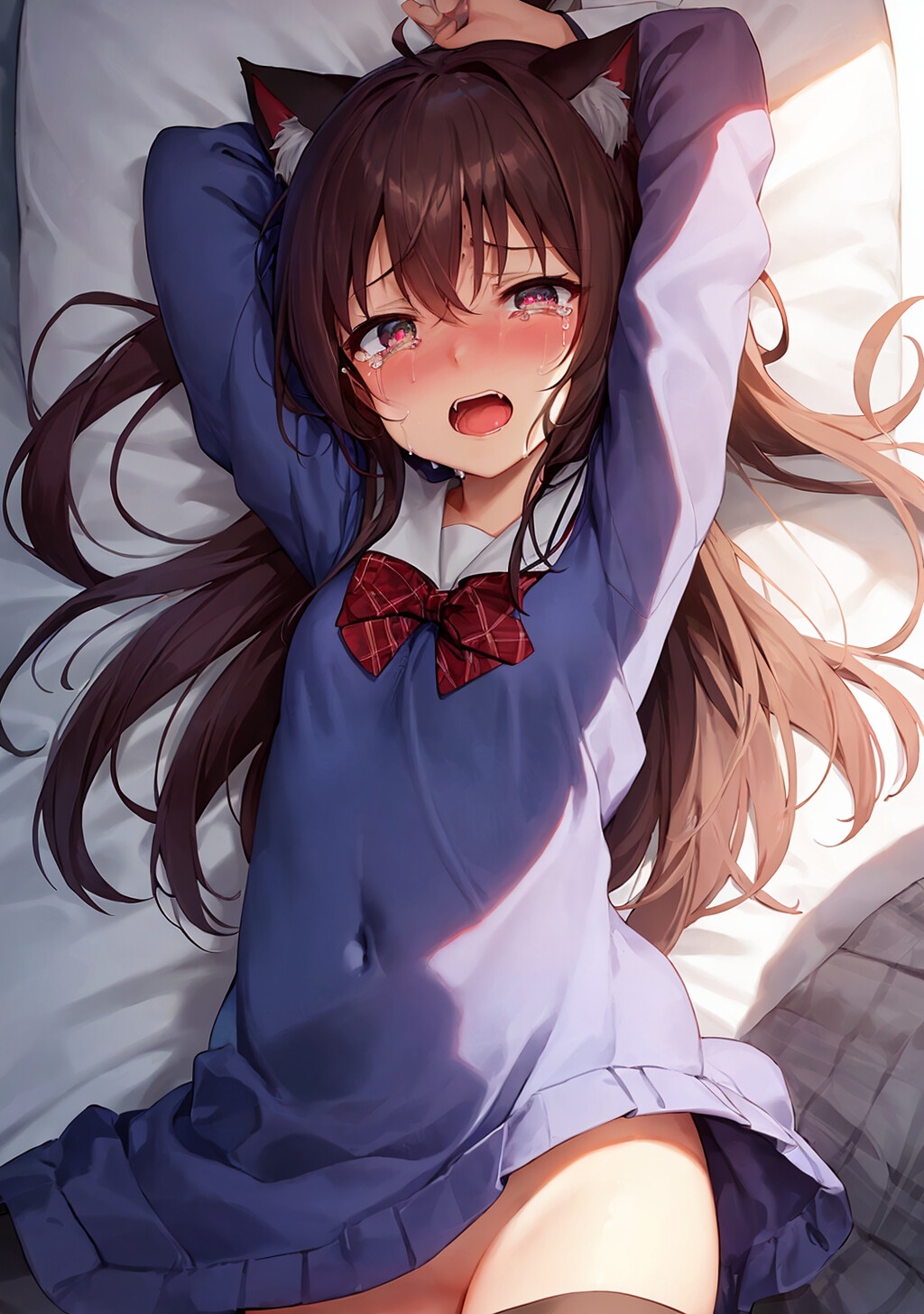 ロリコン教師が猫耳貧乳JKを孕ませ中出しレイプする話