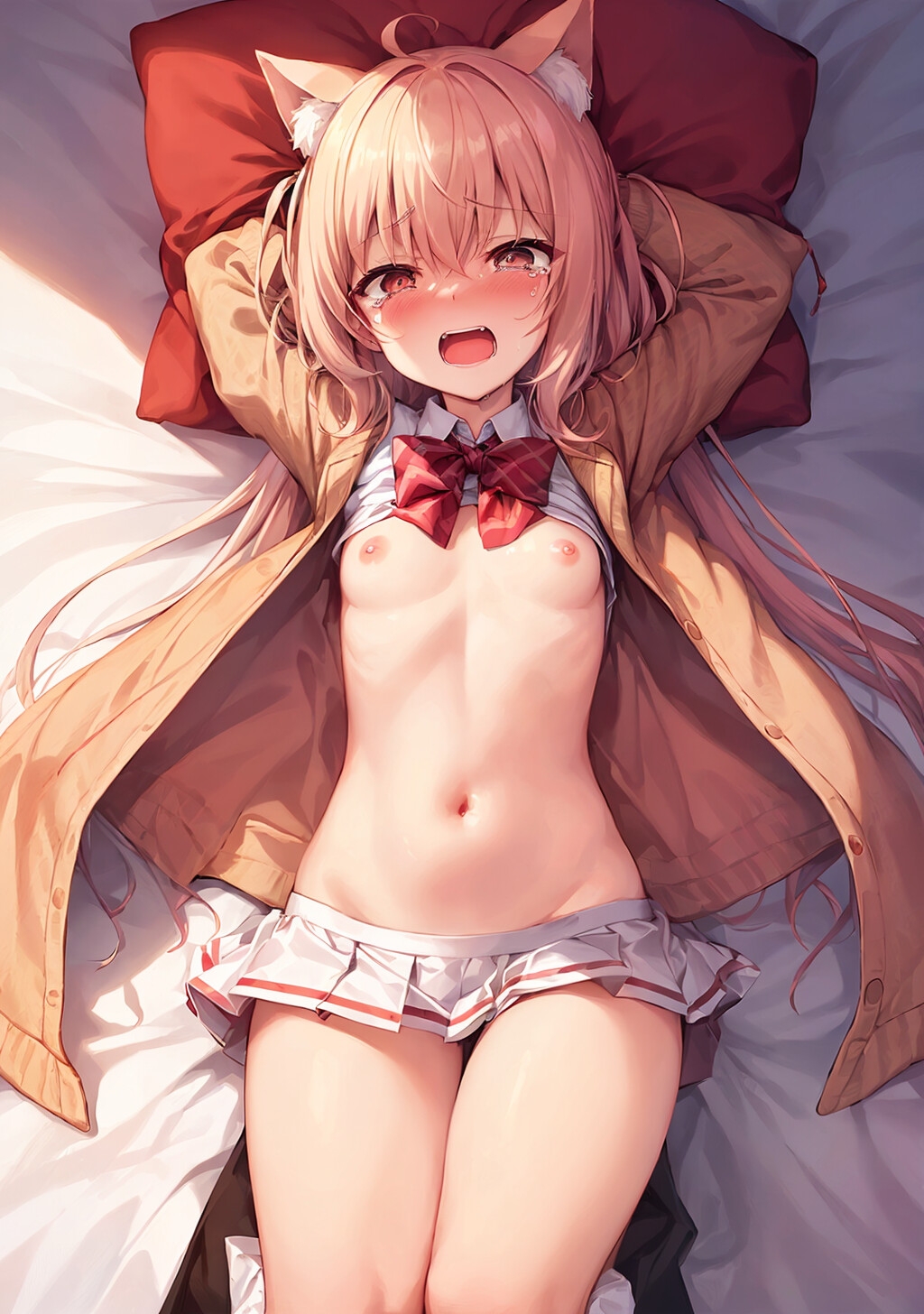 ロリコン教師が猫耳貧乳JKを孕ませ中出しレイプする話