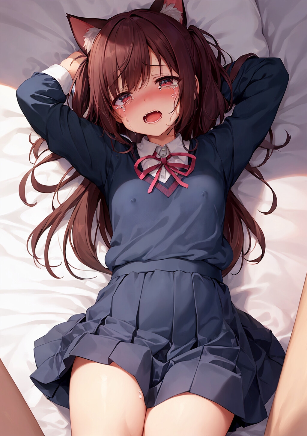 ロリコン教師が猫耳貧乳JKを孕ませ中出しレイプする話