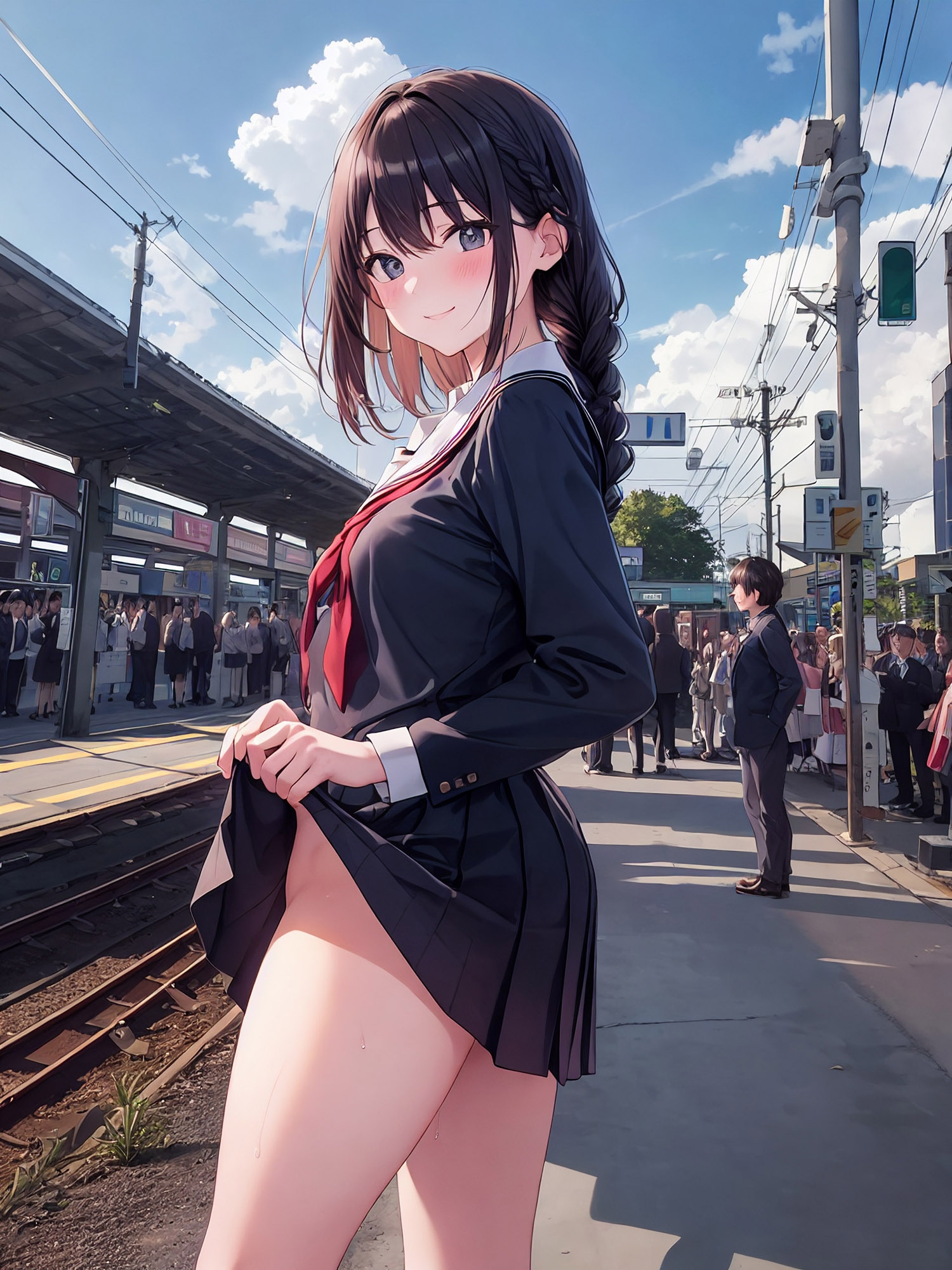 履いてないJK Presents SNS露出チャレンジ
