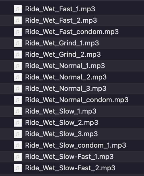 【アダルト音素材】騎乗位 ~Riding SFX~