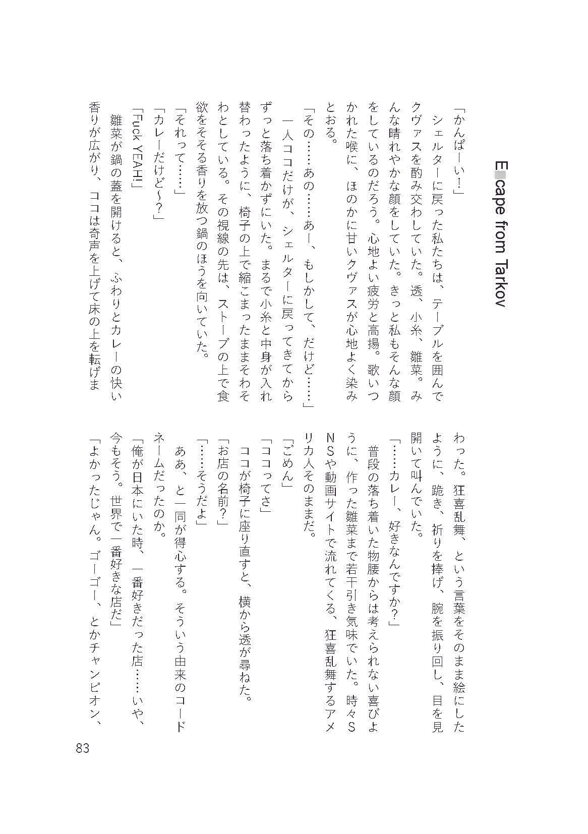 こんにちは、ノクチルです。今日はタルコフからお送りします。