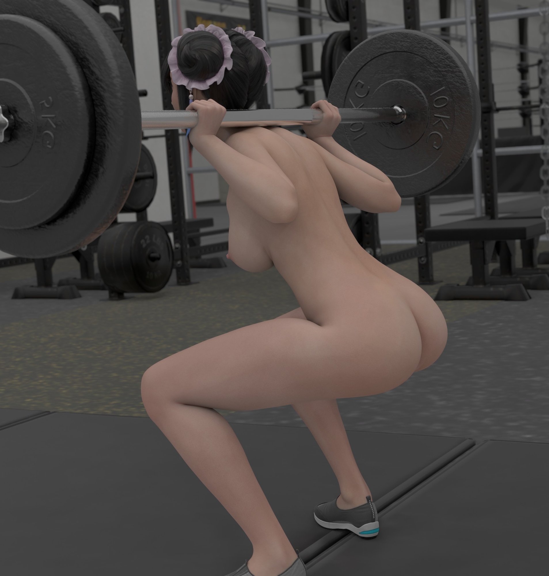 ティファがジムに + 馬のディルドでティファ 4k | *Tifa* in gym + Tifa on horse dildo