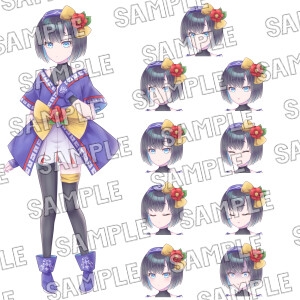 素材集_キャラクター立ち絵(表情差分10種)