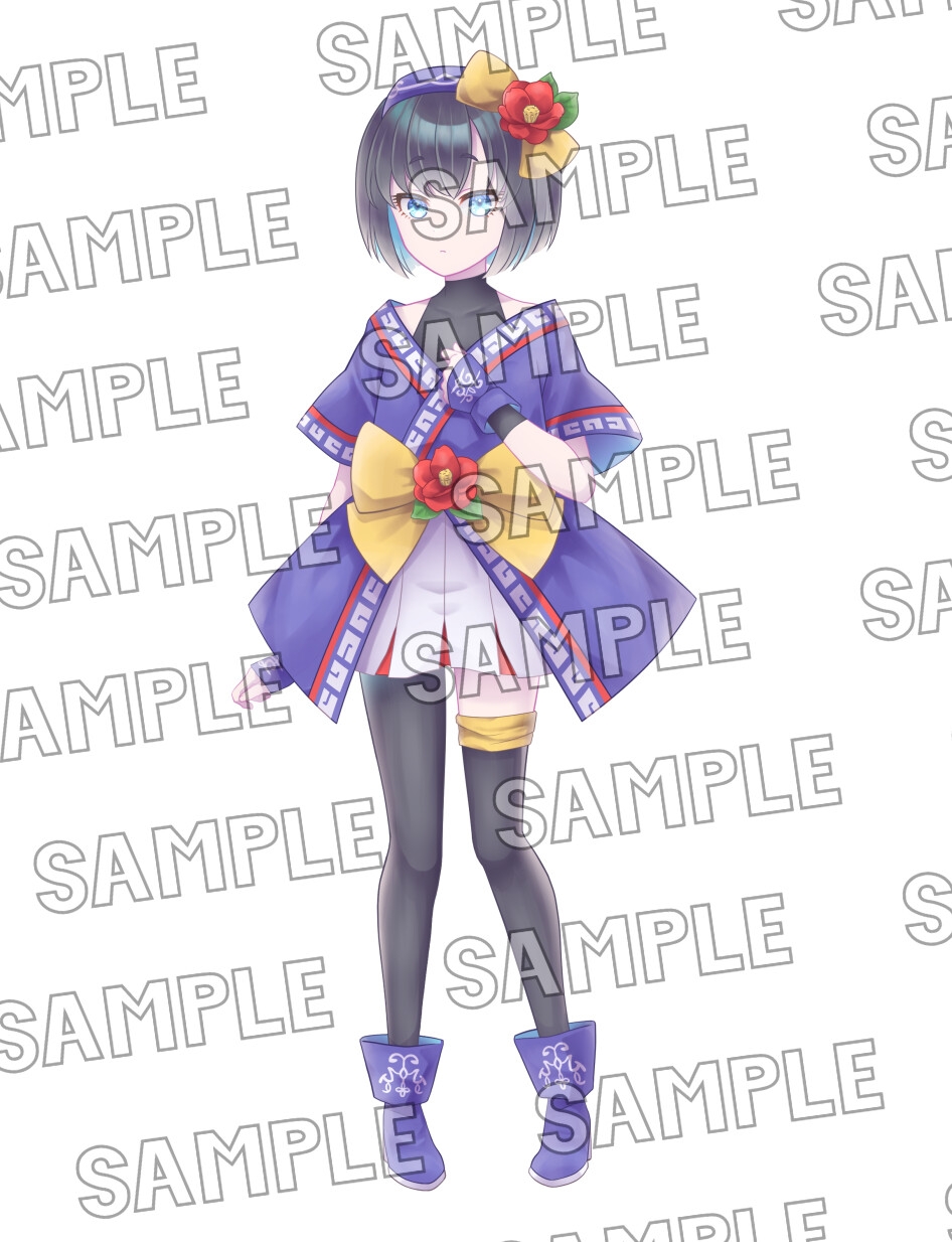 素材集_キャラクター立ち絵(表情差分10種)