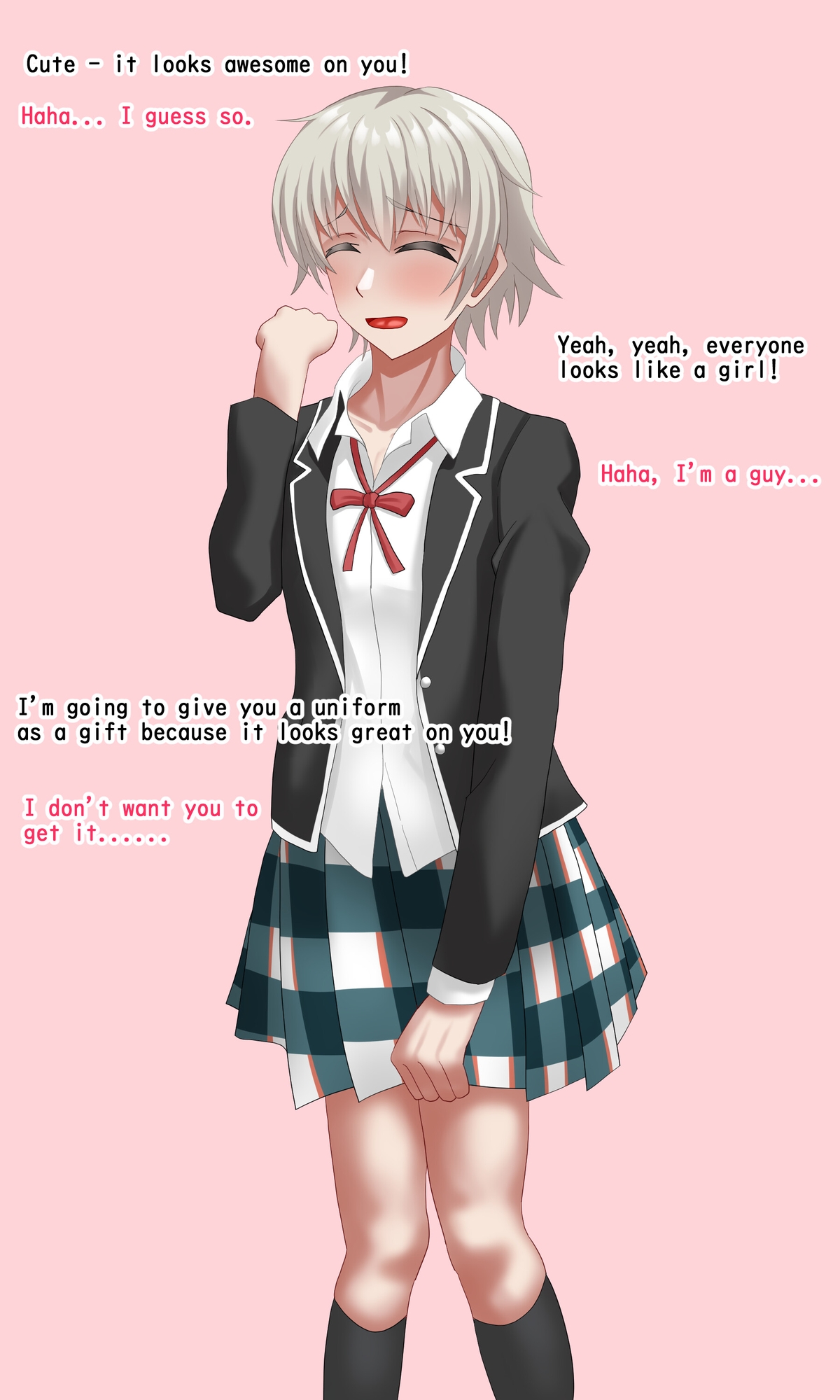 男の娘×フラット貞操帯=メス堕ち