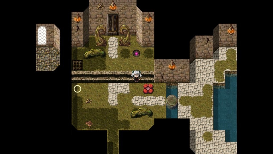 RPGツクールMV・MZ用 マップチップ・タイルセット08『迷宮・遺跡・廃墟・ダンジョン・天空の塔・植物迷宮』