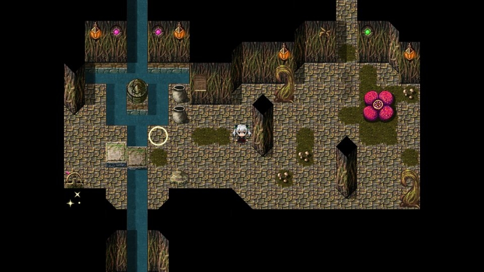 RPGツクールMV・MZ用 マップチップ・タイルセット08『迷宮・遺跡・廃墟・ダンジョン・天空の塔・植物迷宮』