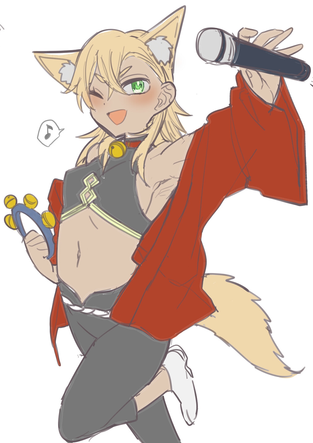 「カラオケ大好きなお狐様」未結合レイヤーPSD