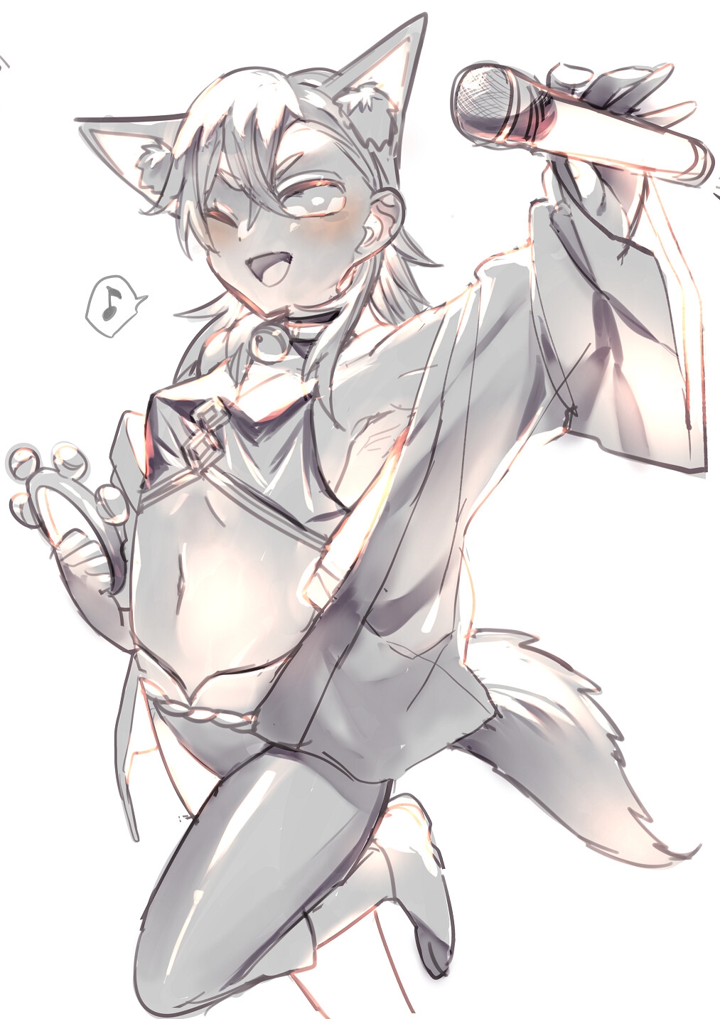 「カラオケ大好きなお狐様」未結合レイヤーPSD