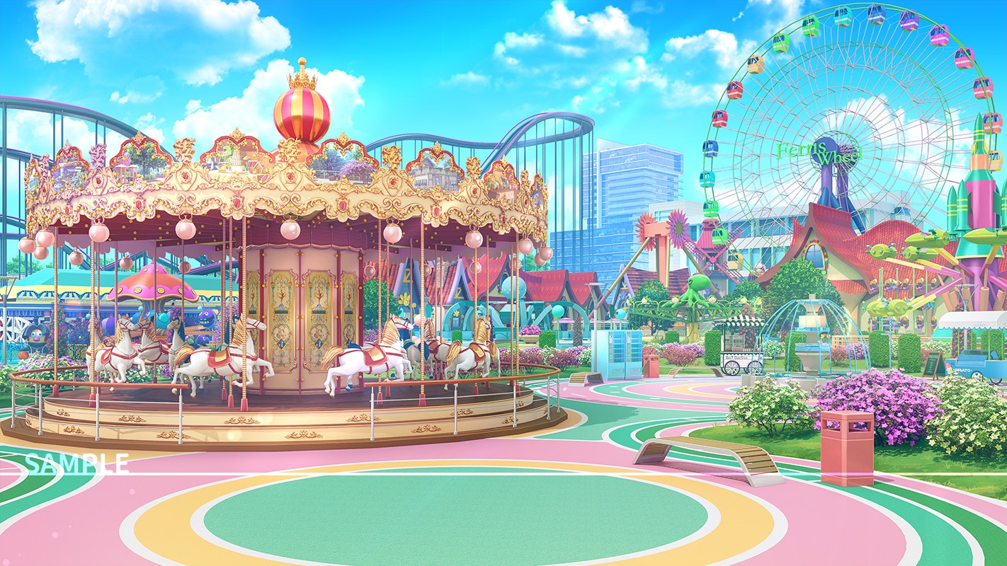 背景素材:遊園地