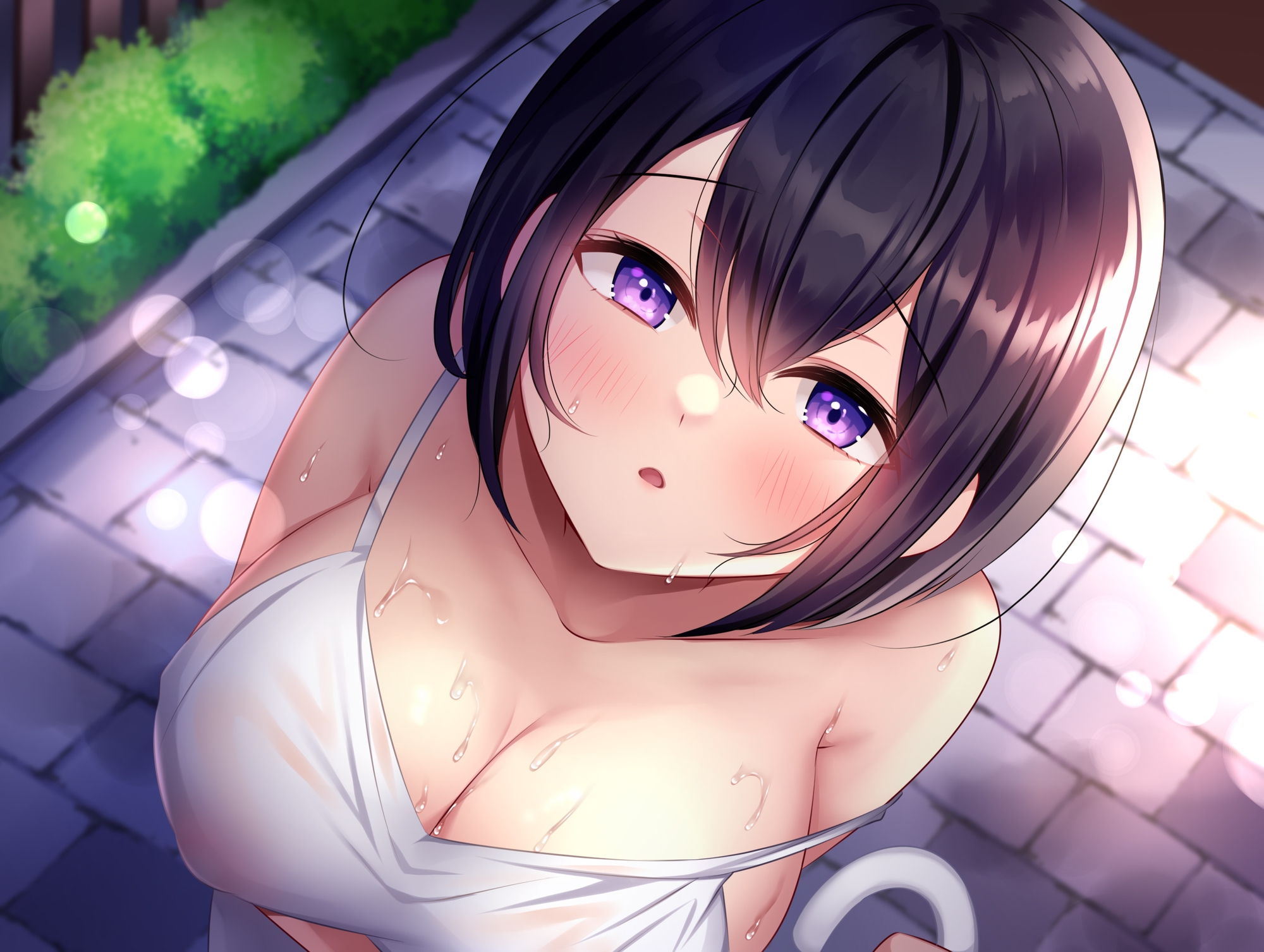 【期間限定330円】傘を貸したノーブラずぶ濡れ隣人妻のお礼おま〇こ大洪水セックス