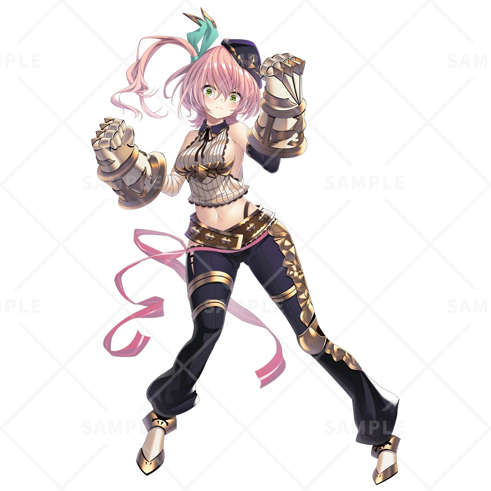 立ち絵素材_79(格闘家女子)表情10種