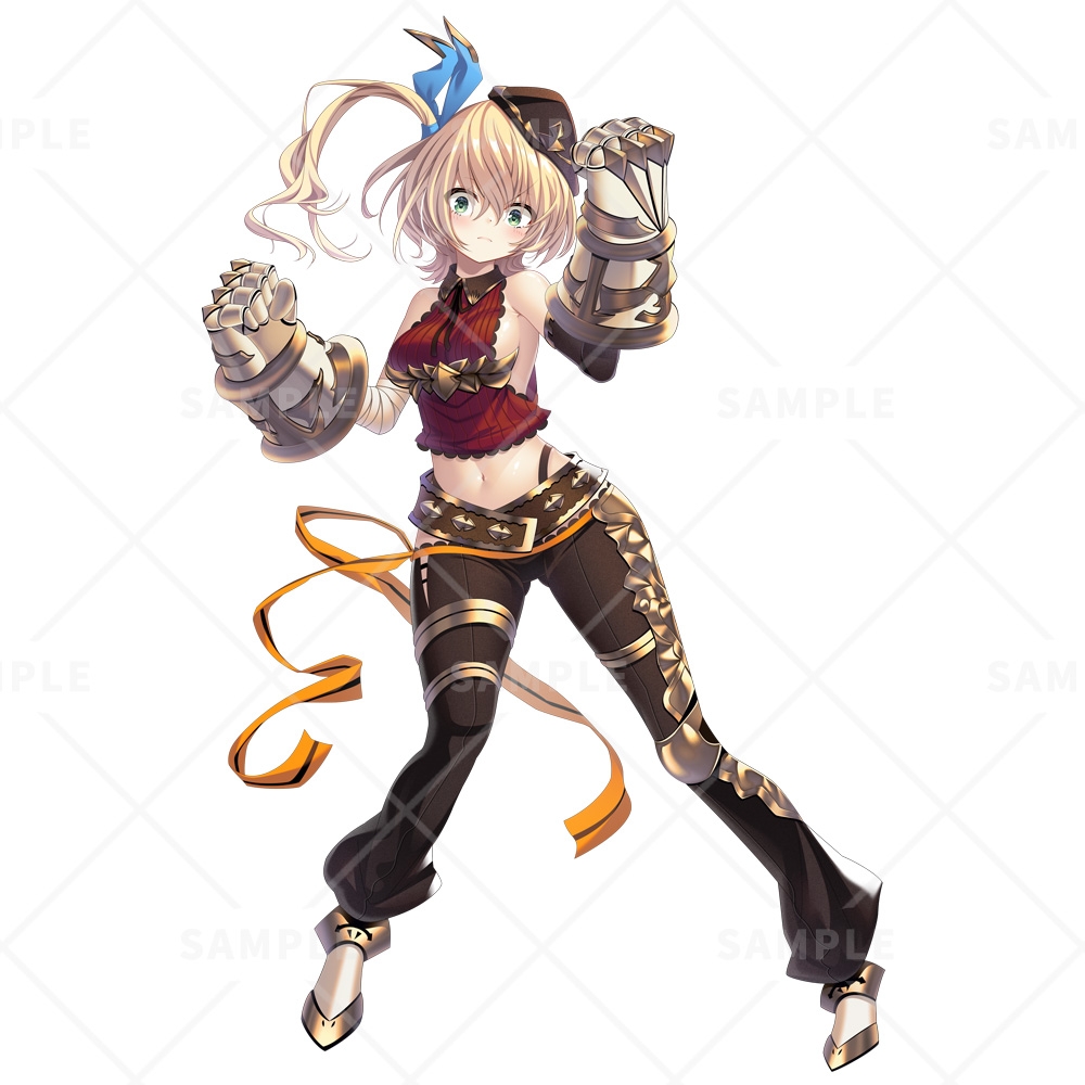 立ち絵素材_79(格闘家女子)3色セット