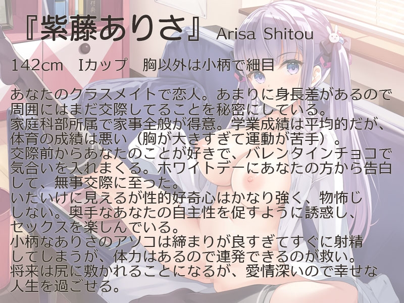 低身長だけど爆乳で誘い受け上手なカノジョありさ