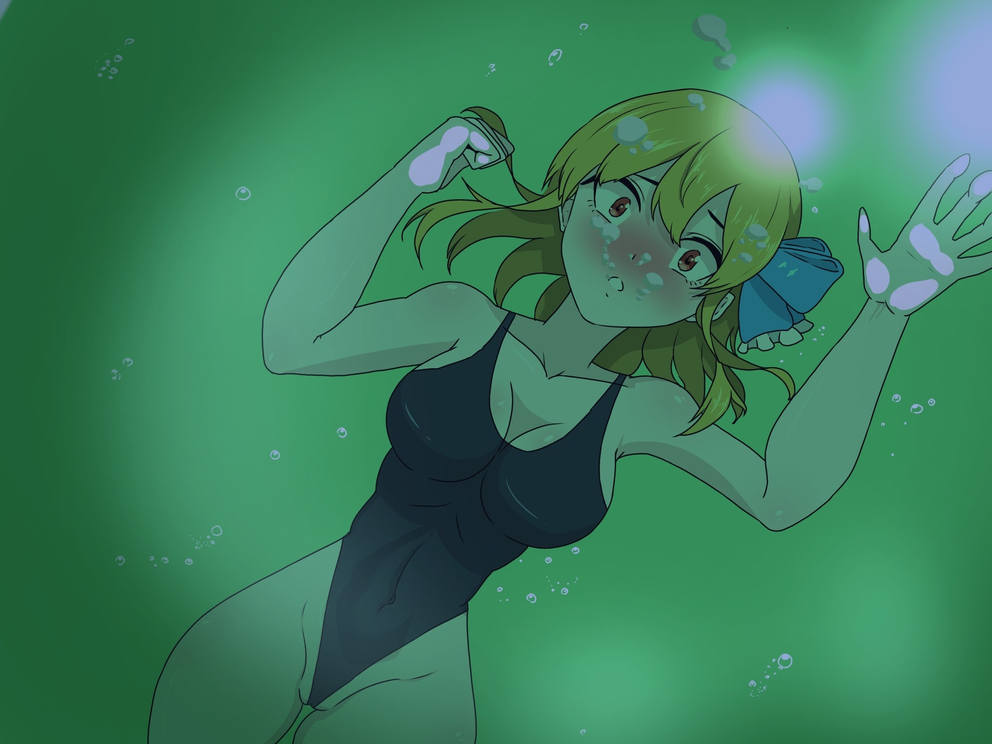 ノベルゲーム『ノゾミの水中探索』挿絵集