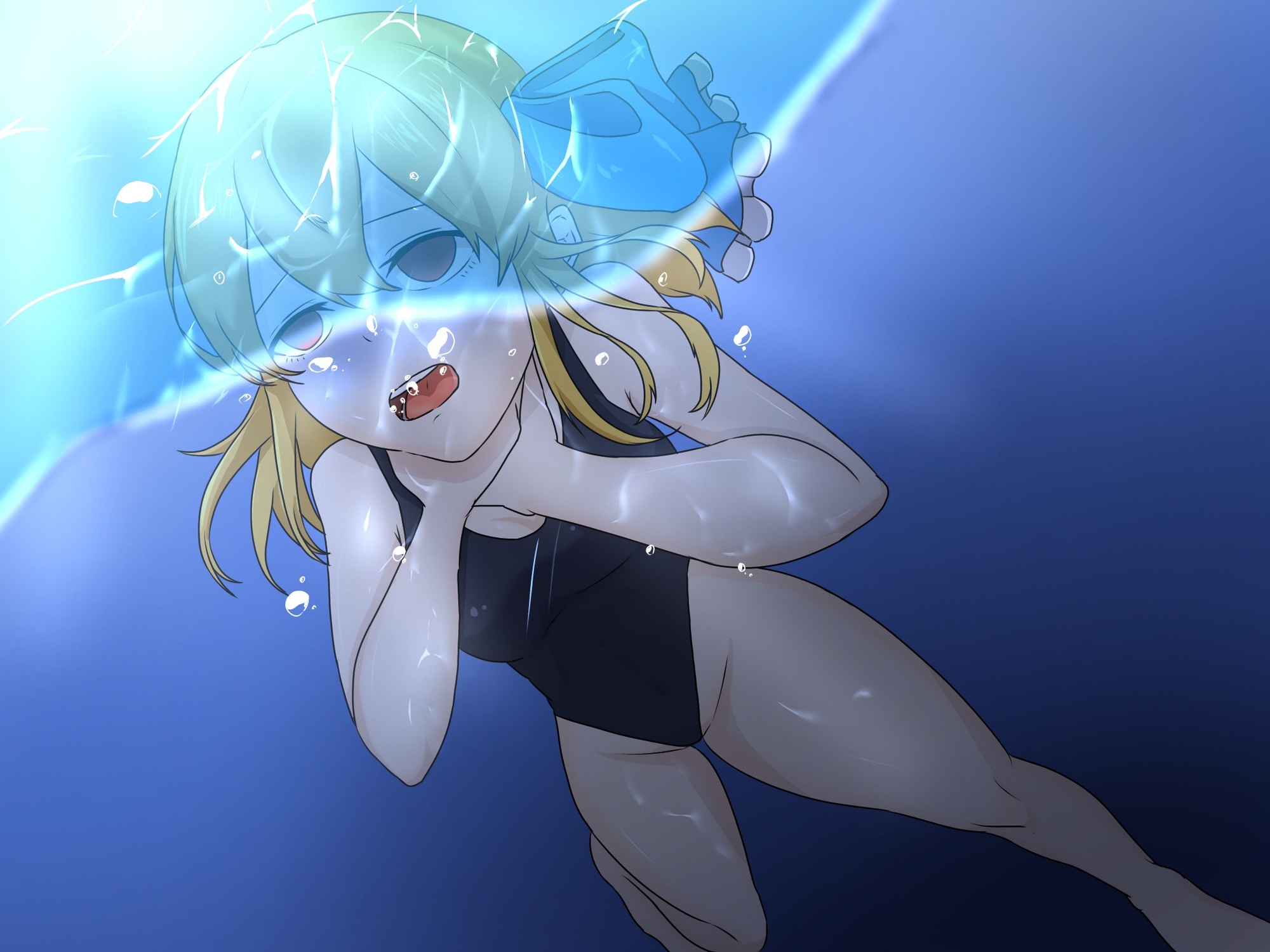 ノベルゲーム『ノゾミの水中探索』挿絵集