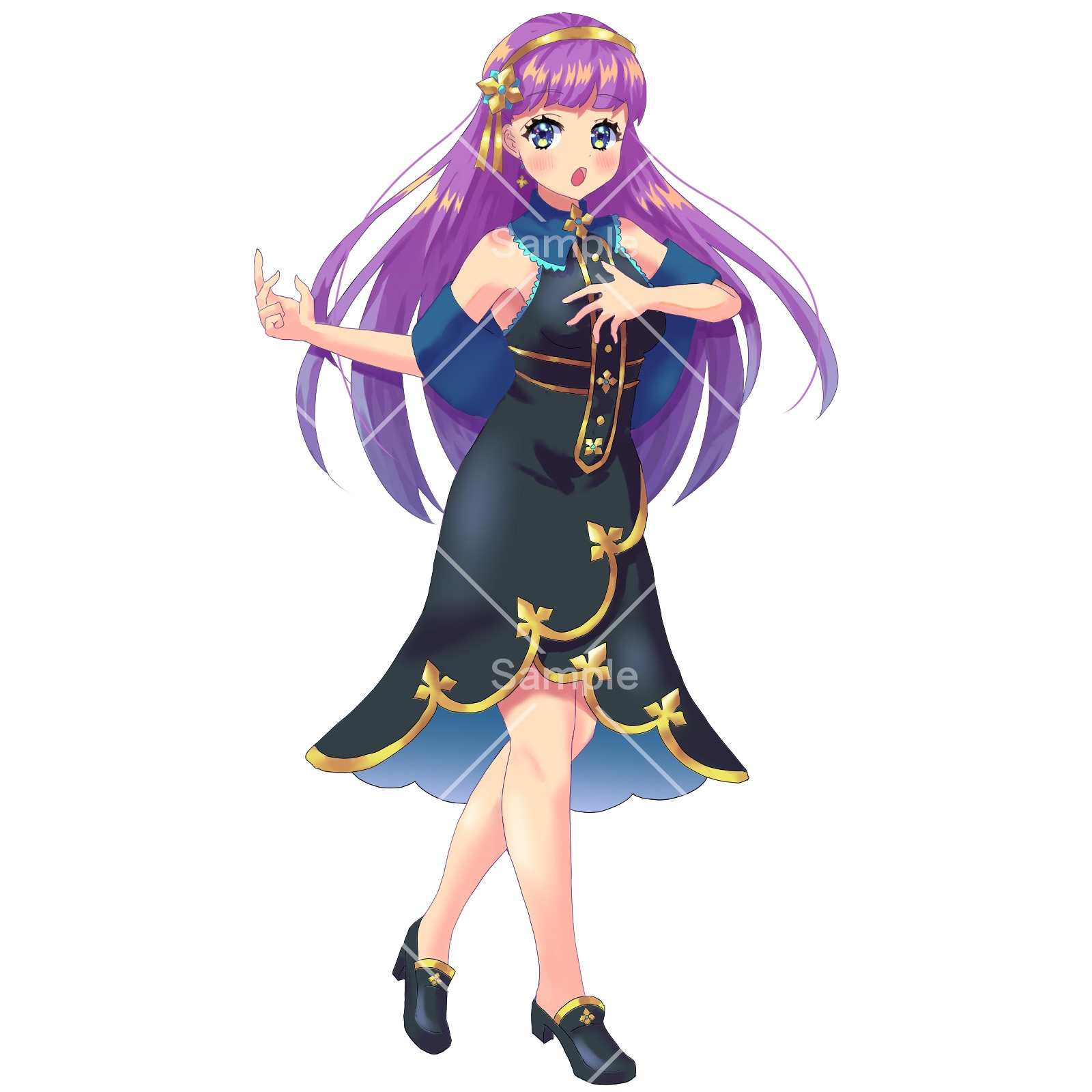 立ち絵素材_81(歌姫)表情10種