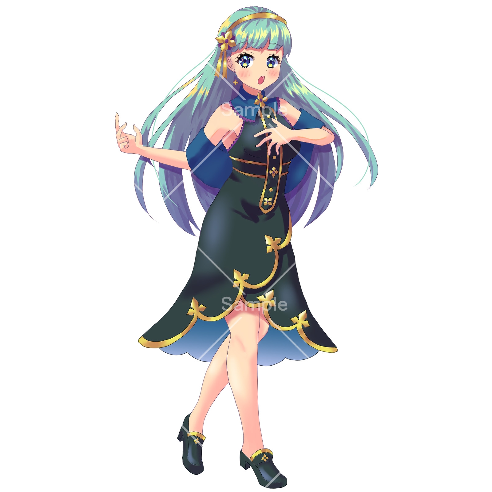 立ち絵素材_81(歌姫)3色セット