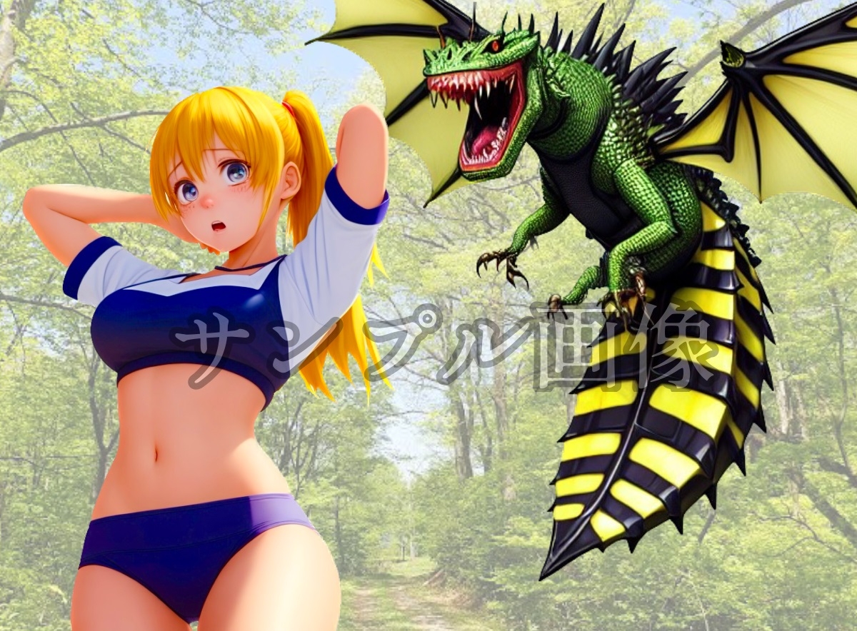 雌肉捕食!ビードラゴン(1)獲物の口内に毒針を挿し込み神経毒で動けなくなった少女の肉を貪り喰うハードヴォア作品