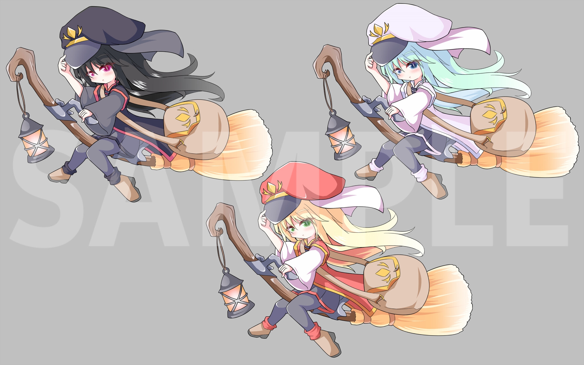 単発立ち絵素材01～魔女の配達員～