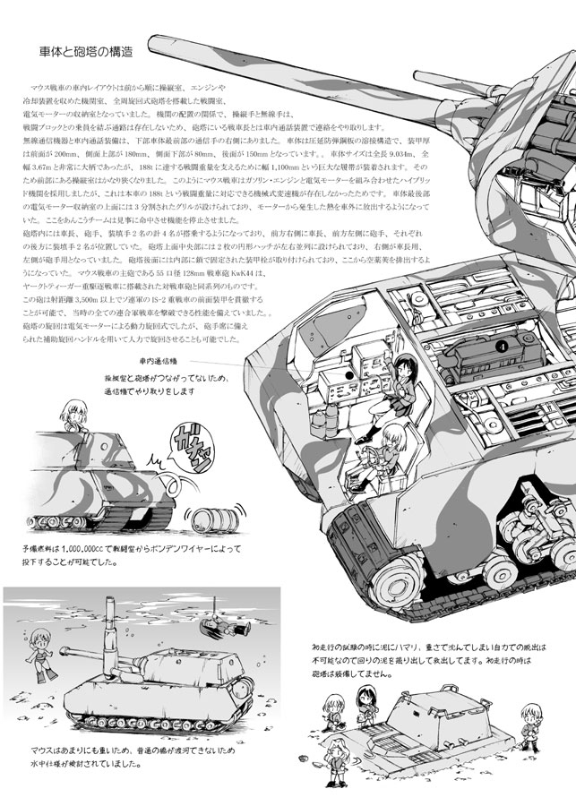 超重戦車マウスとIII号戦車