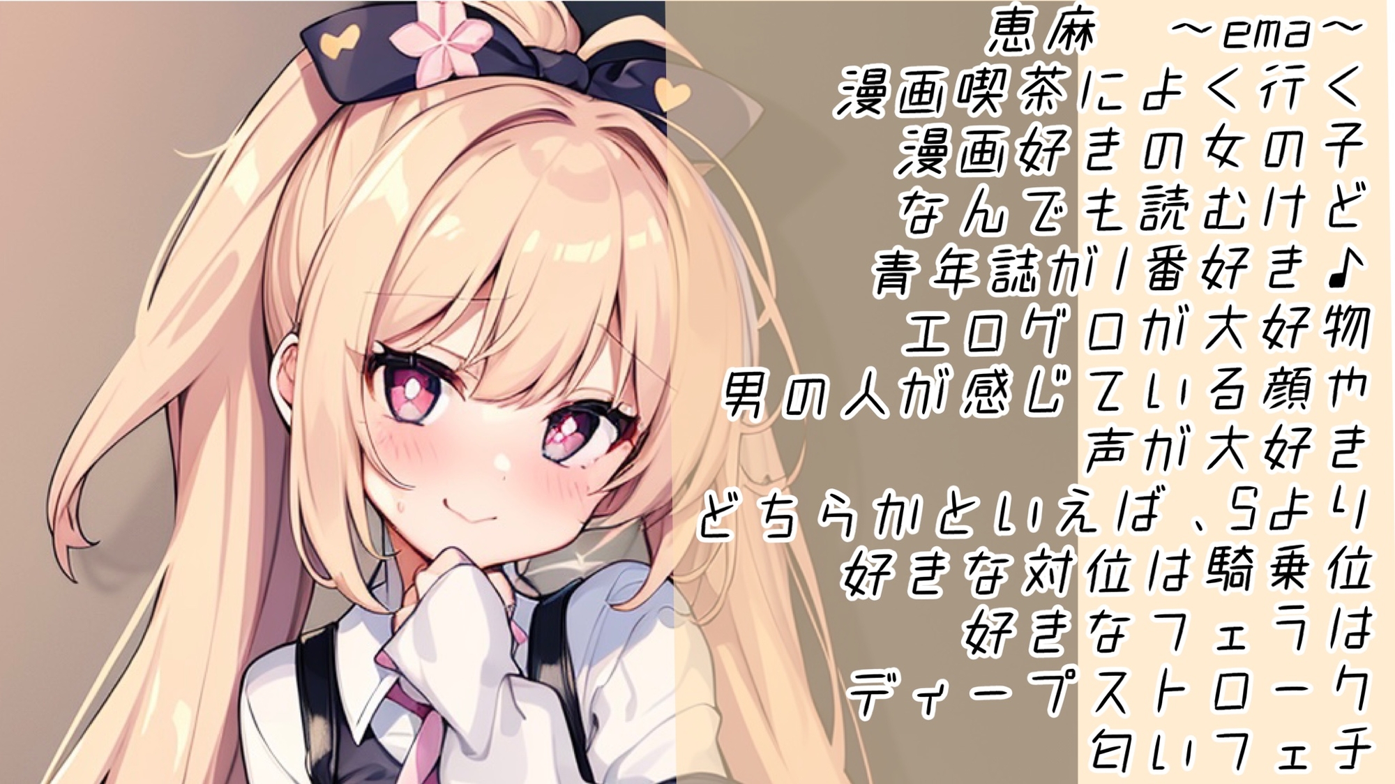 【ドM向けフェラ音声・ASMR】変態が変態さんへ送る変態のためのフェラ音声、なのです♪