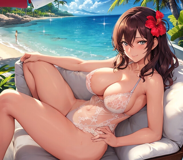 【まなづる屋の夢百合シリーズ】 全部、熱かった ～南の島でバカンス隠居お姉さんと自堕落えっちの毎日～