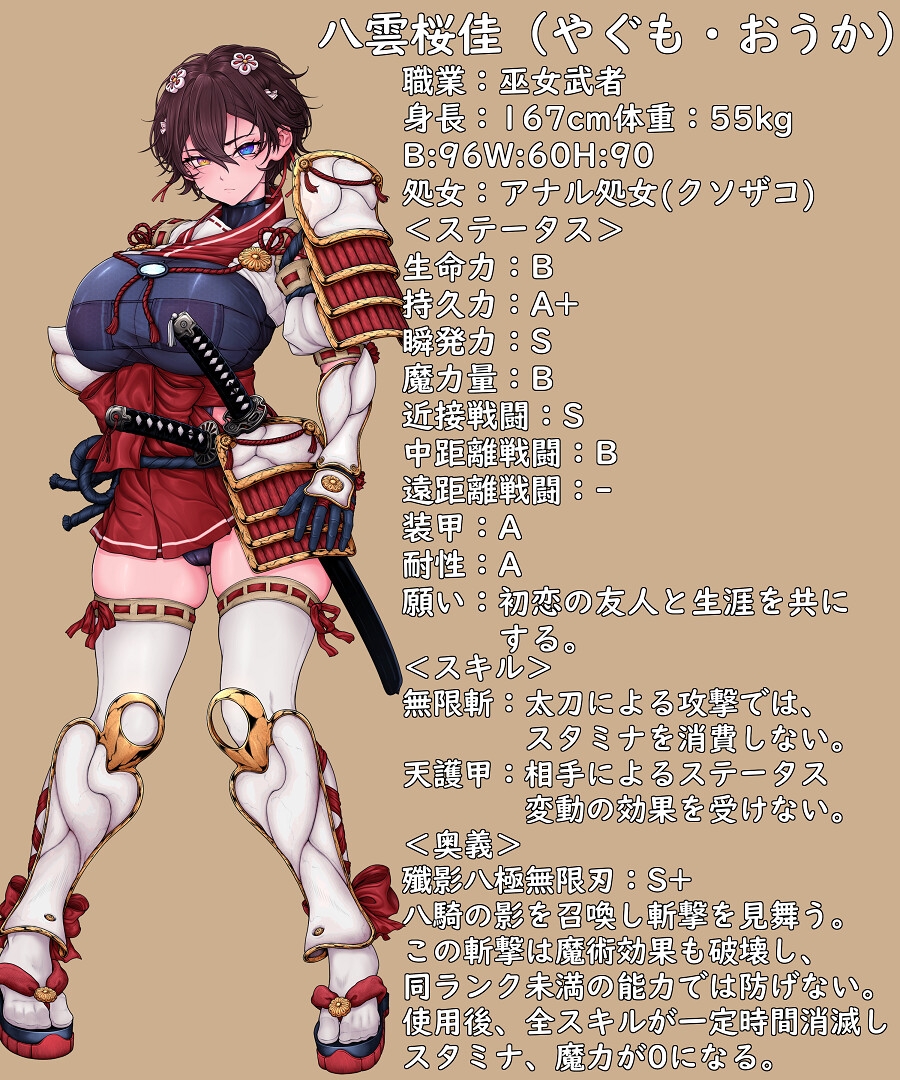 まさか異世界転生した最強巫女武者が、オーガの調教キメセクで雑魚堕ちするわけが!