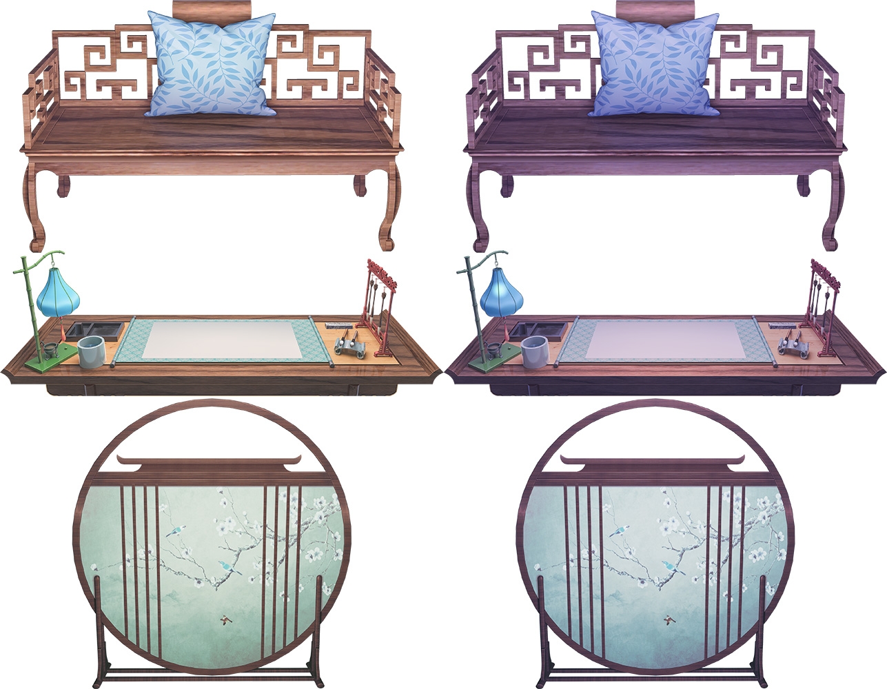 背景素材:中華風の部屋