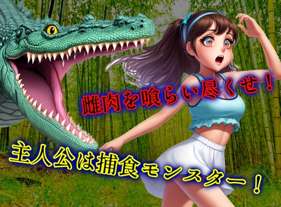 雌肉捕食!グリーディリザード(3)人喰いモンスターがとにかく少女を喰いまくるvore丸呑み作品