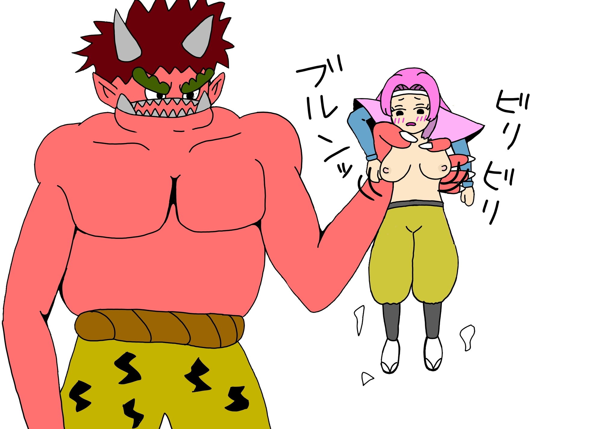 鬼に大量中出しされて腹ボテになる女版桃太郎の話