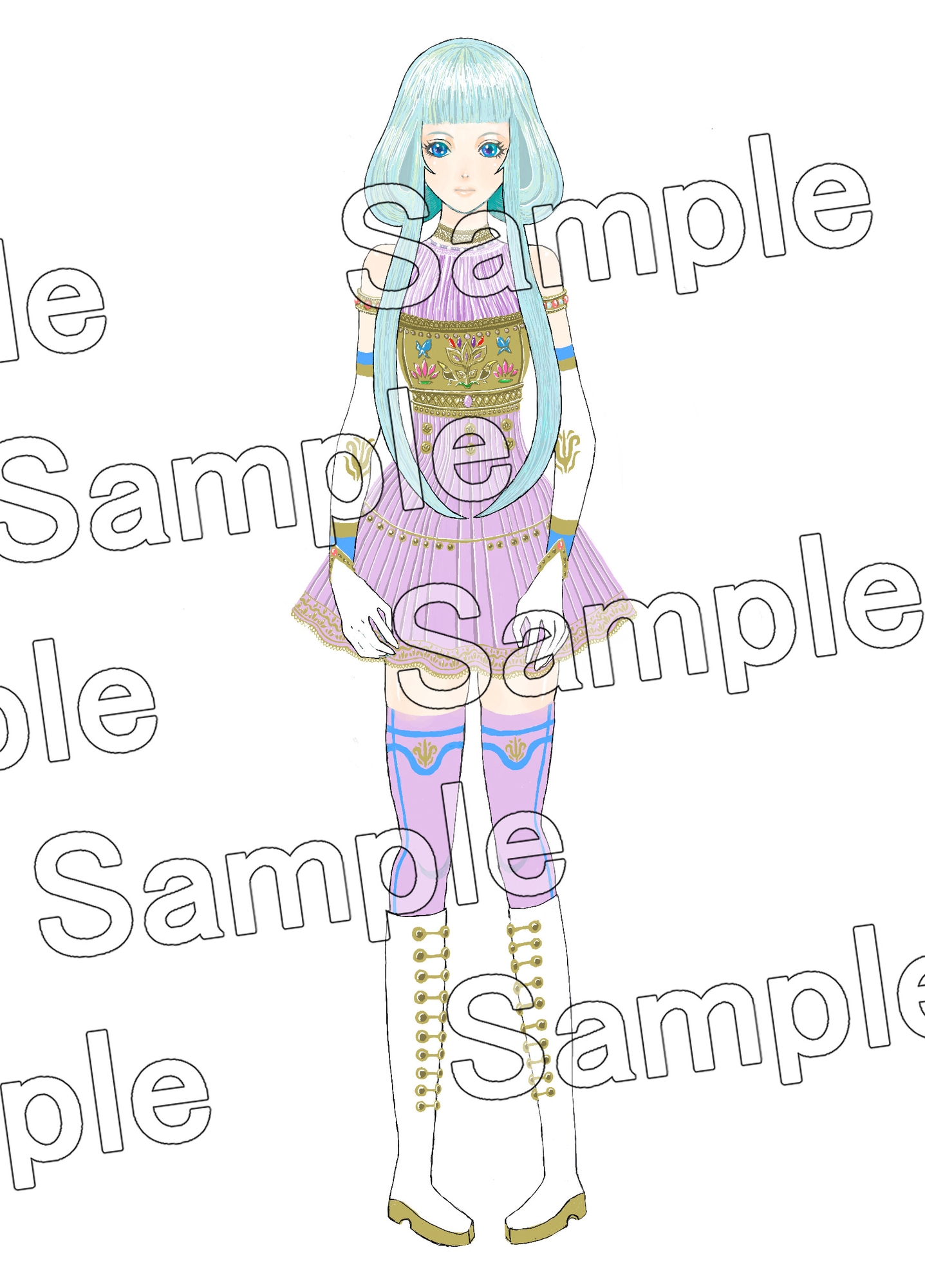 素材集_キャラクター立ち絵(表情差分11種)