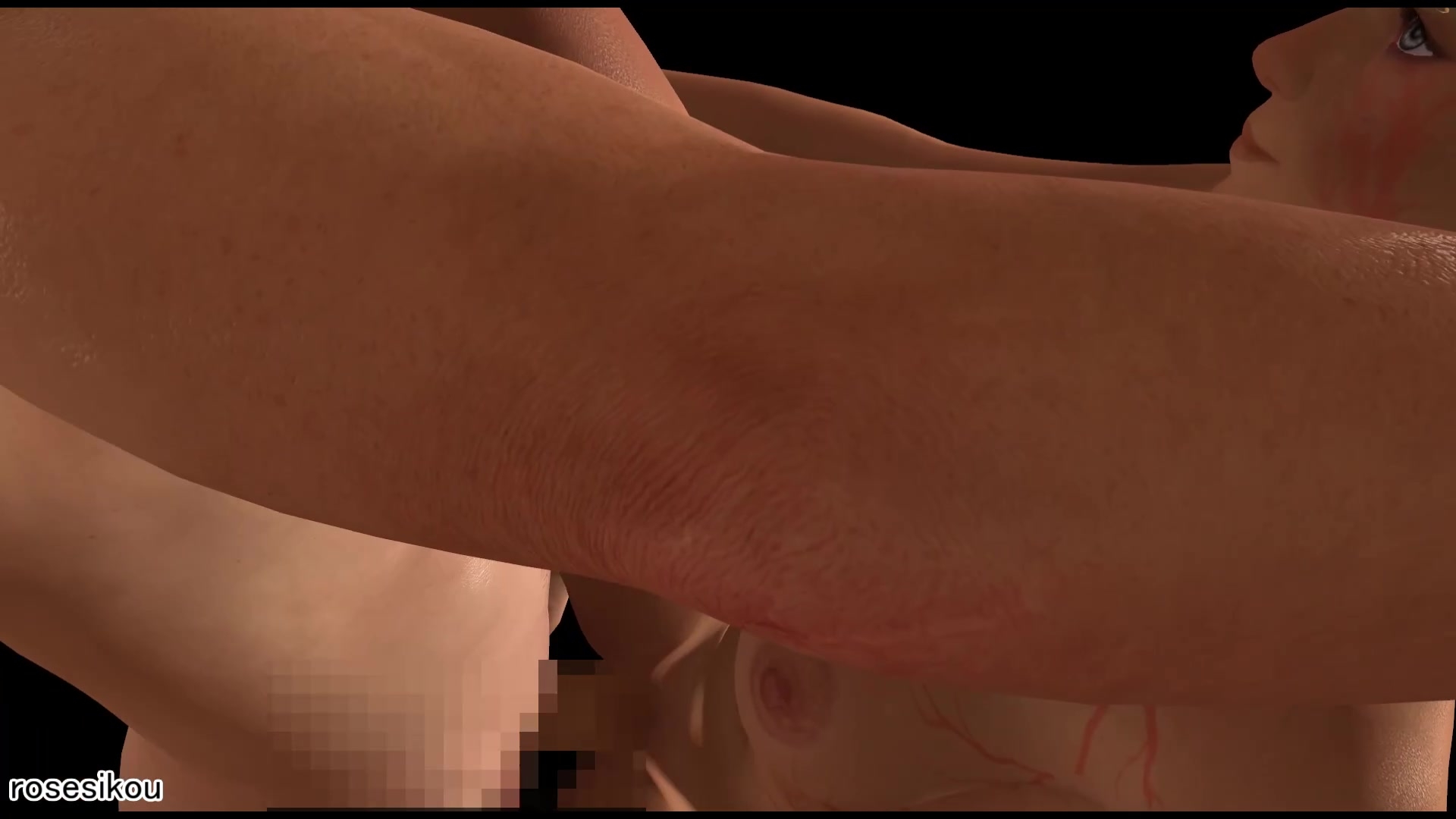 【ROMC002】レジェンド級金髪美少女と白人のセックスCG版