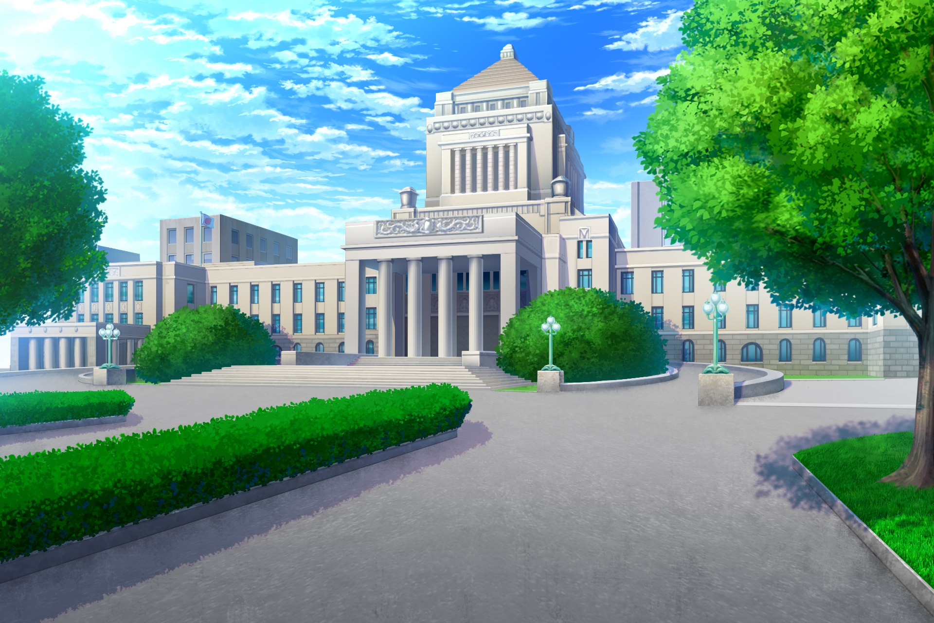 単品5種背景素材v100国会議事堂