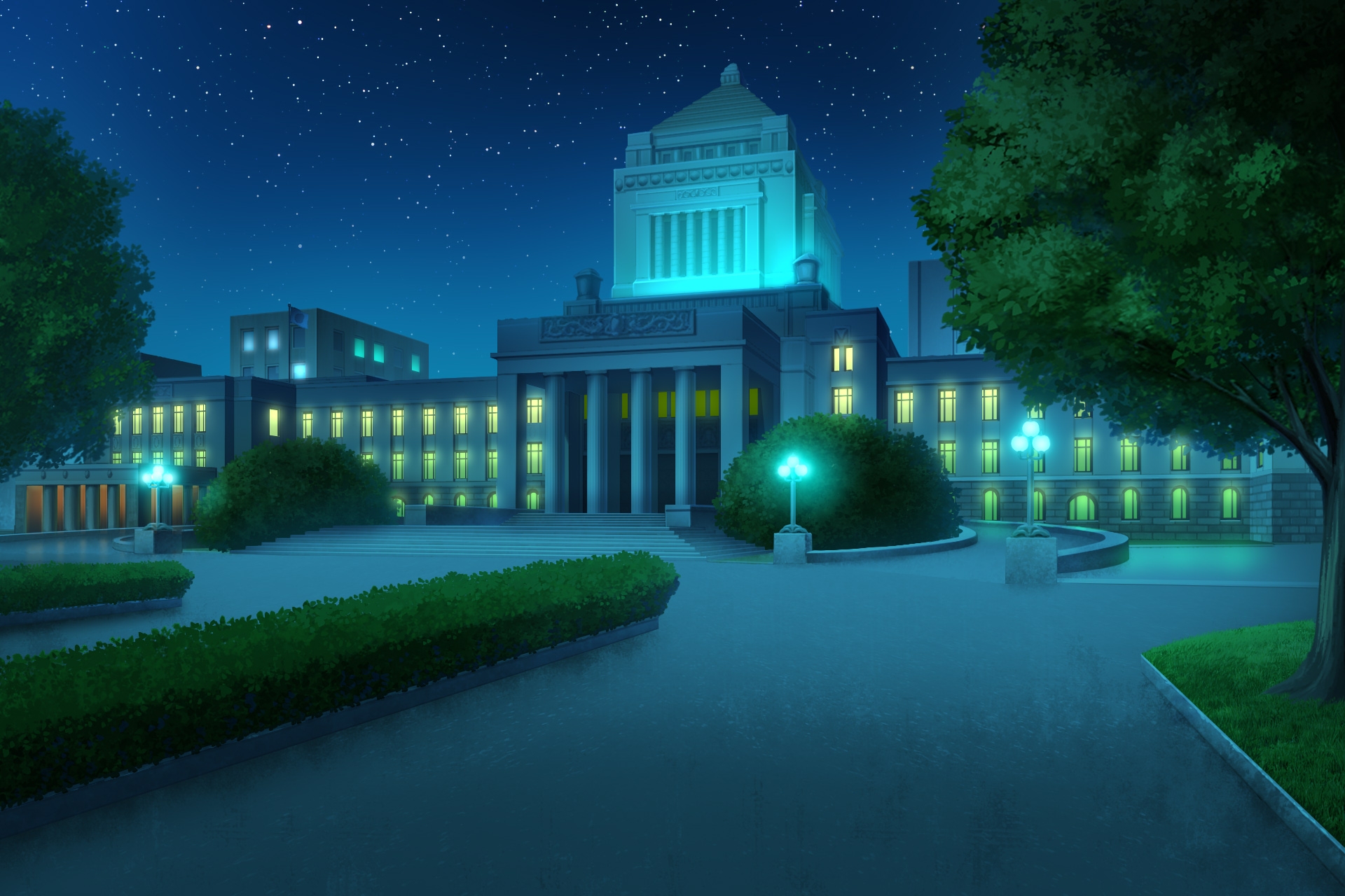 単品5種背景素材v100国会議事堂