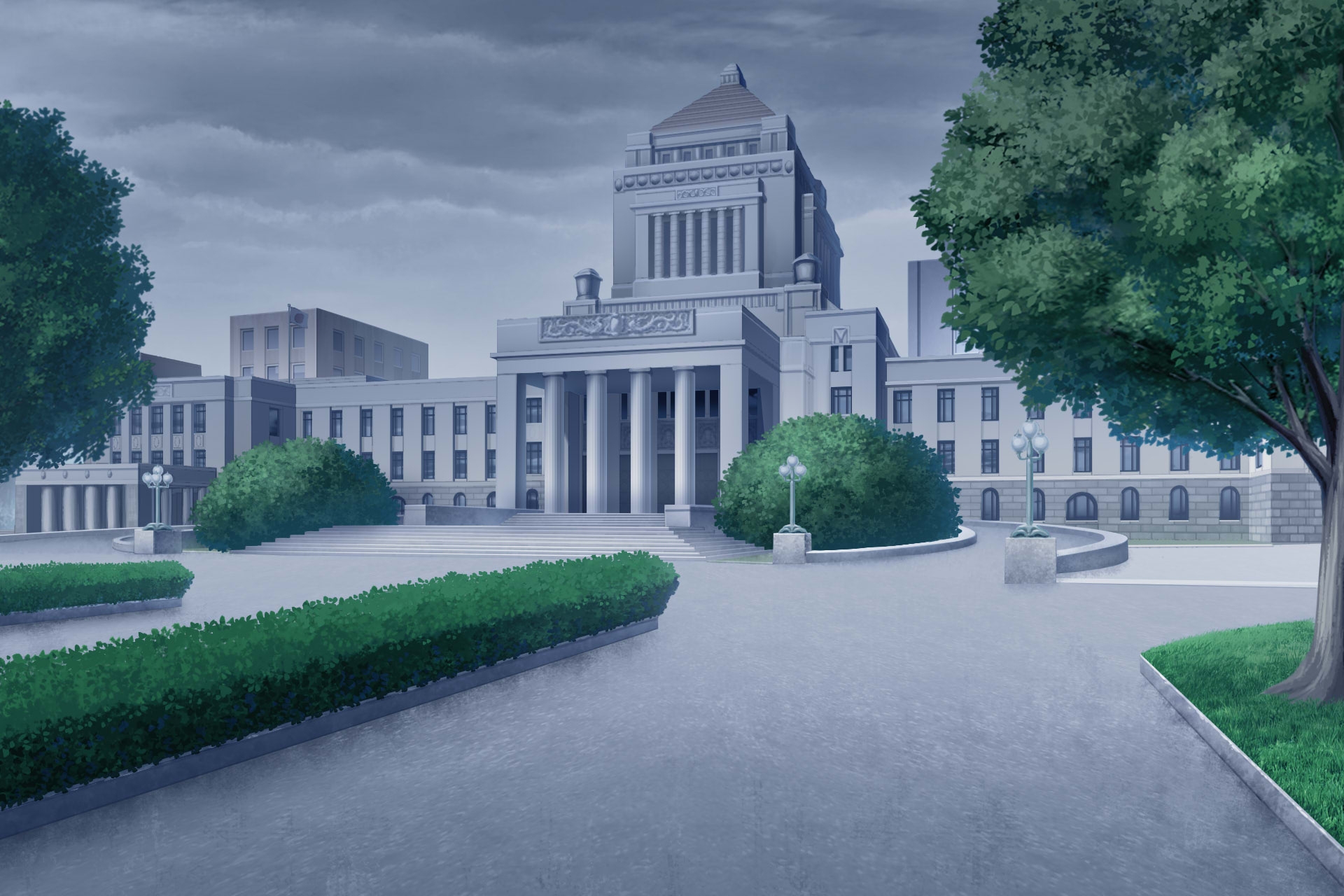 単品5種背景素材v100国会議事堂